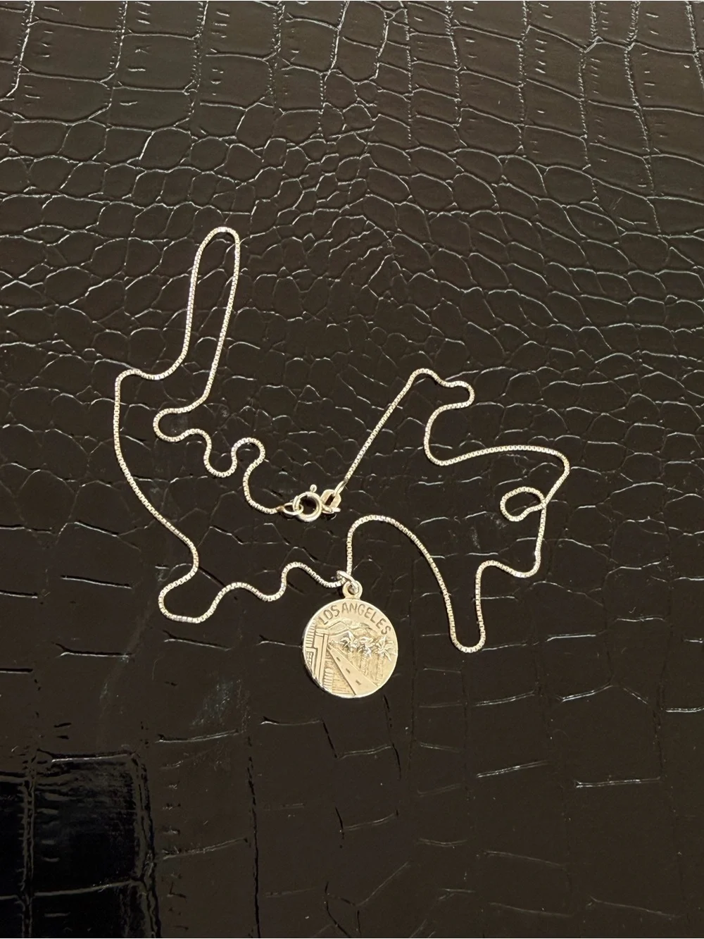 Others Follow Silver Los Angeles Medallion Necklace